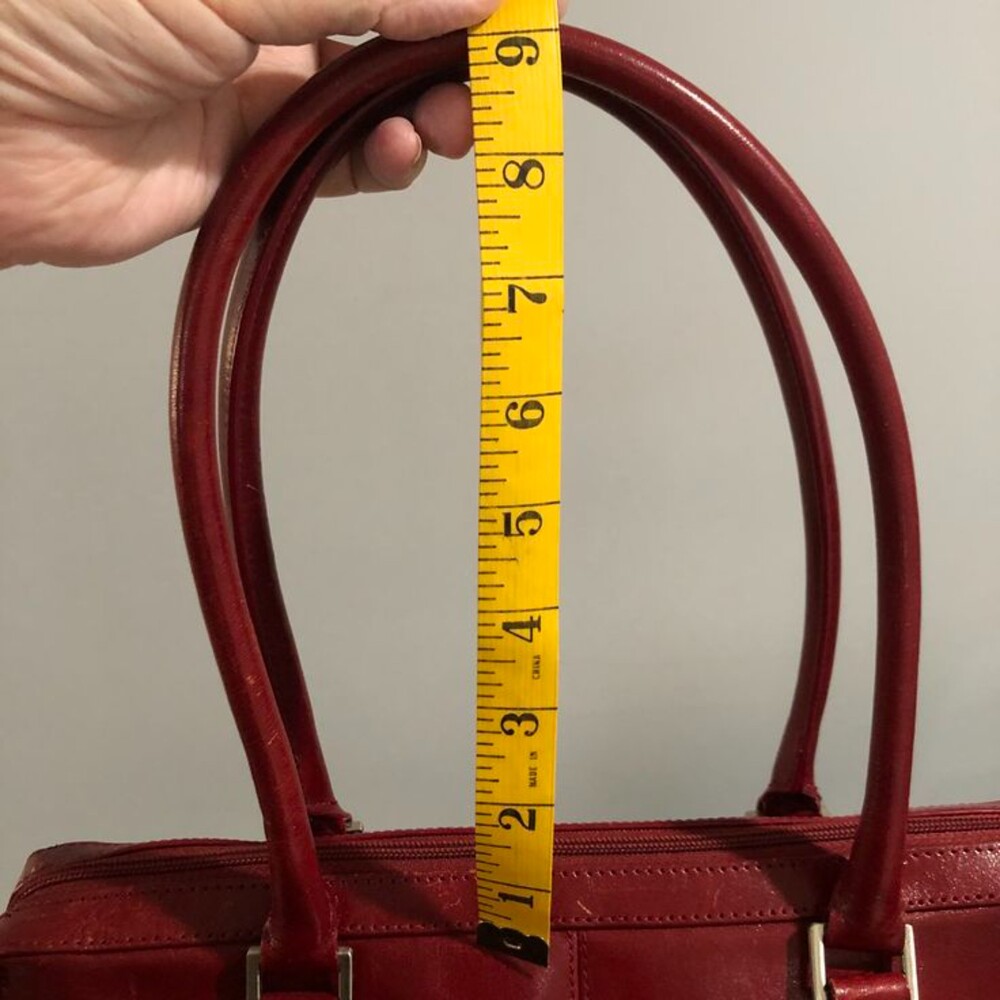 HOBO International Red Satchel Handbag Purse Shoulder Bag - Picture 14 of 15